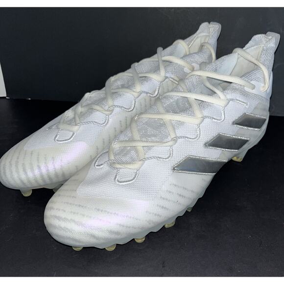 Adidas Freak Ultra 20 White Silver Football Cleats‎ Men’s Size 15 New In Box - Picture 1 of 6